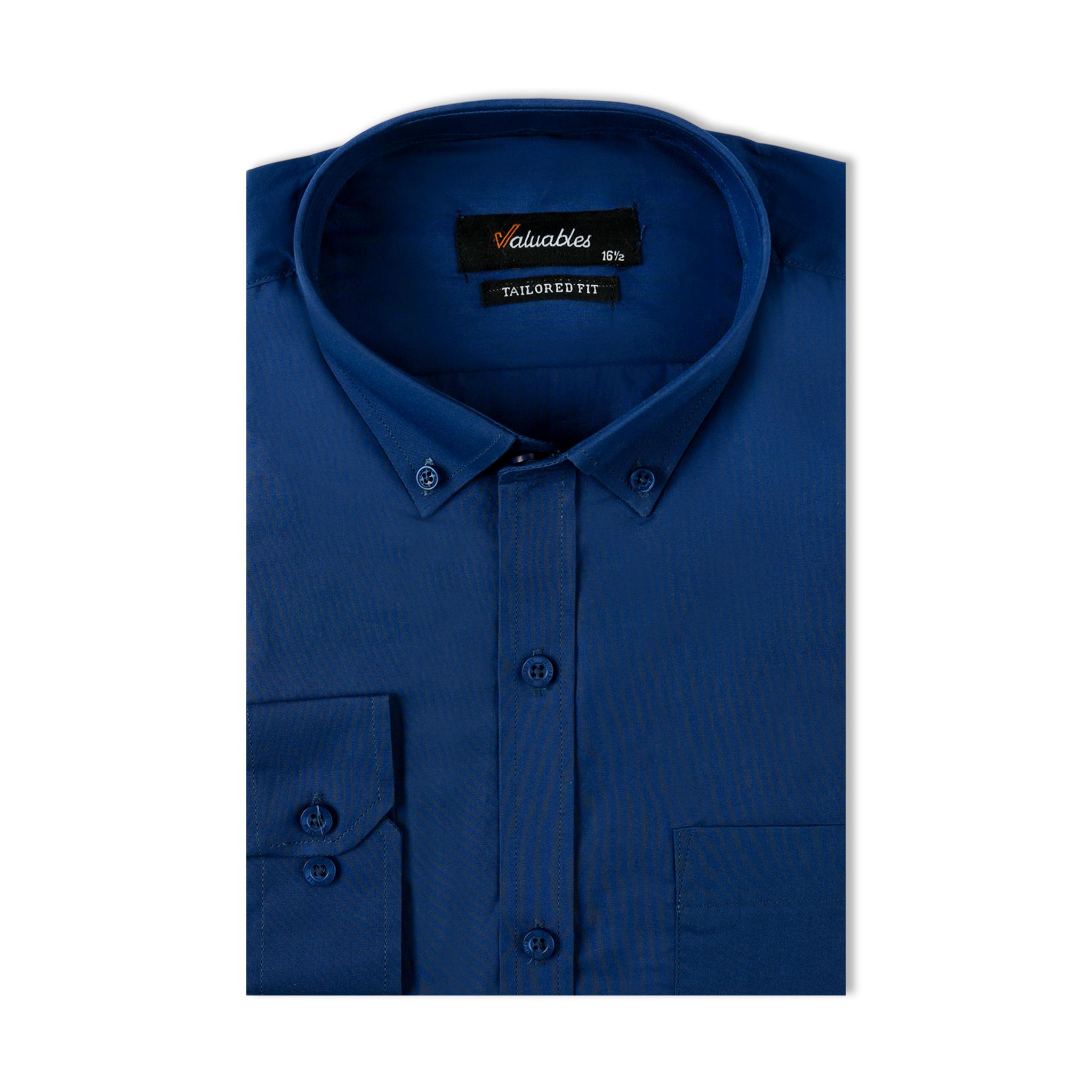 Valuable Men's Formal Plain Shirt - Dark Blue, Men's Shirts, Chase Value, Chase Value
