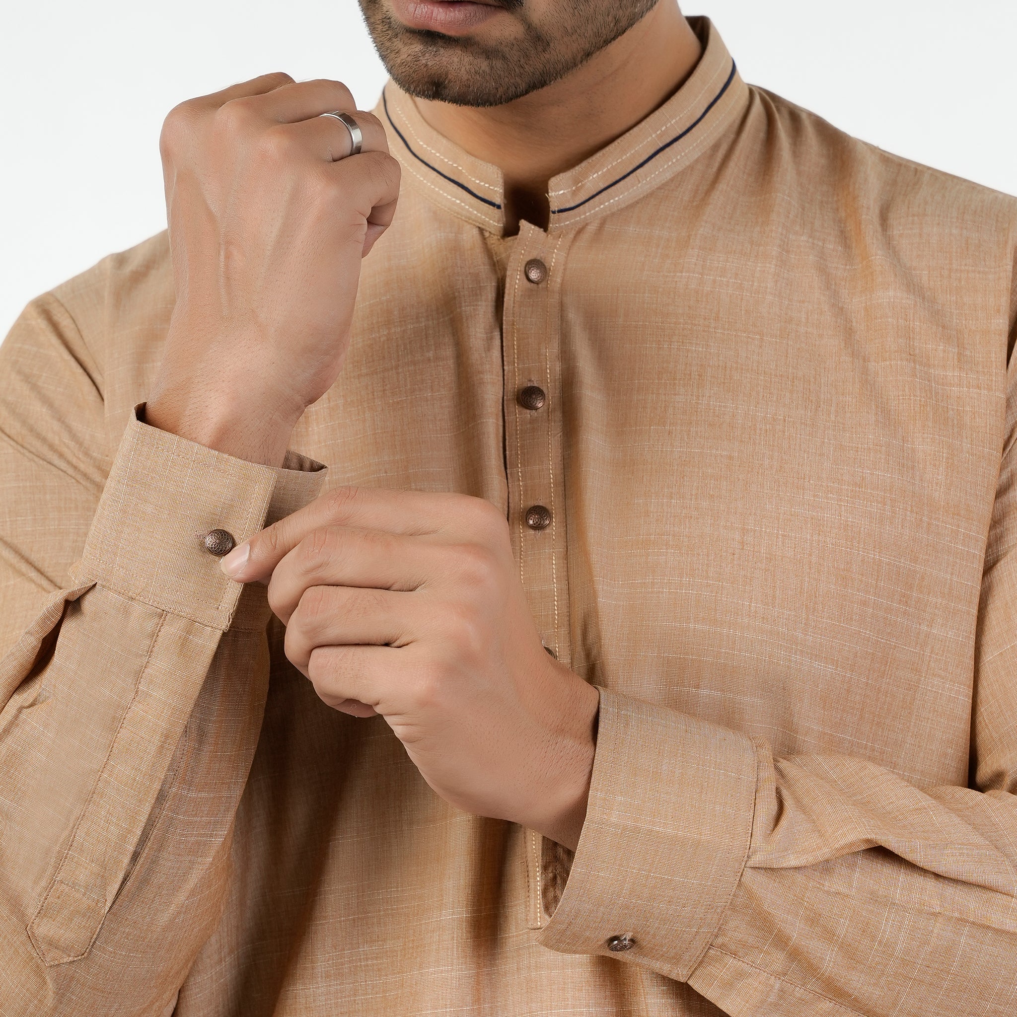 Eminent Men's Kurta Shalwar Suit - Beige, Men's Shalwar Kameez, Eminent, Chase Value
