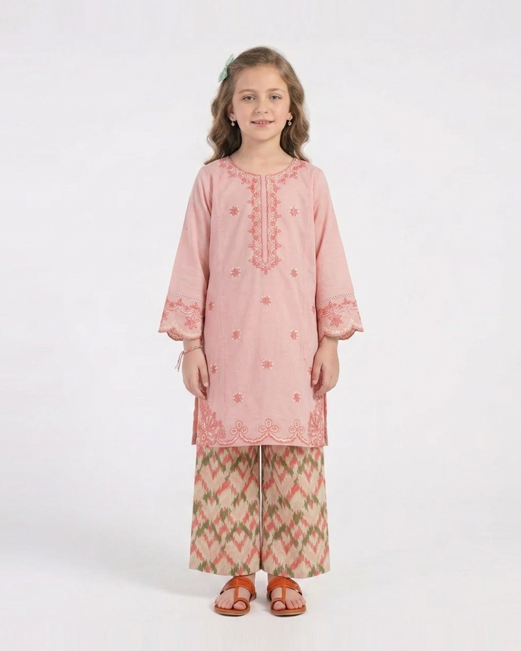 Girls Embroidered Shalwar Suit, Girls Shalwar Kameez, Chase Value, Chase Value