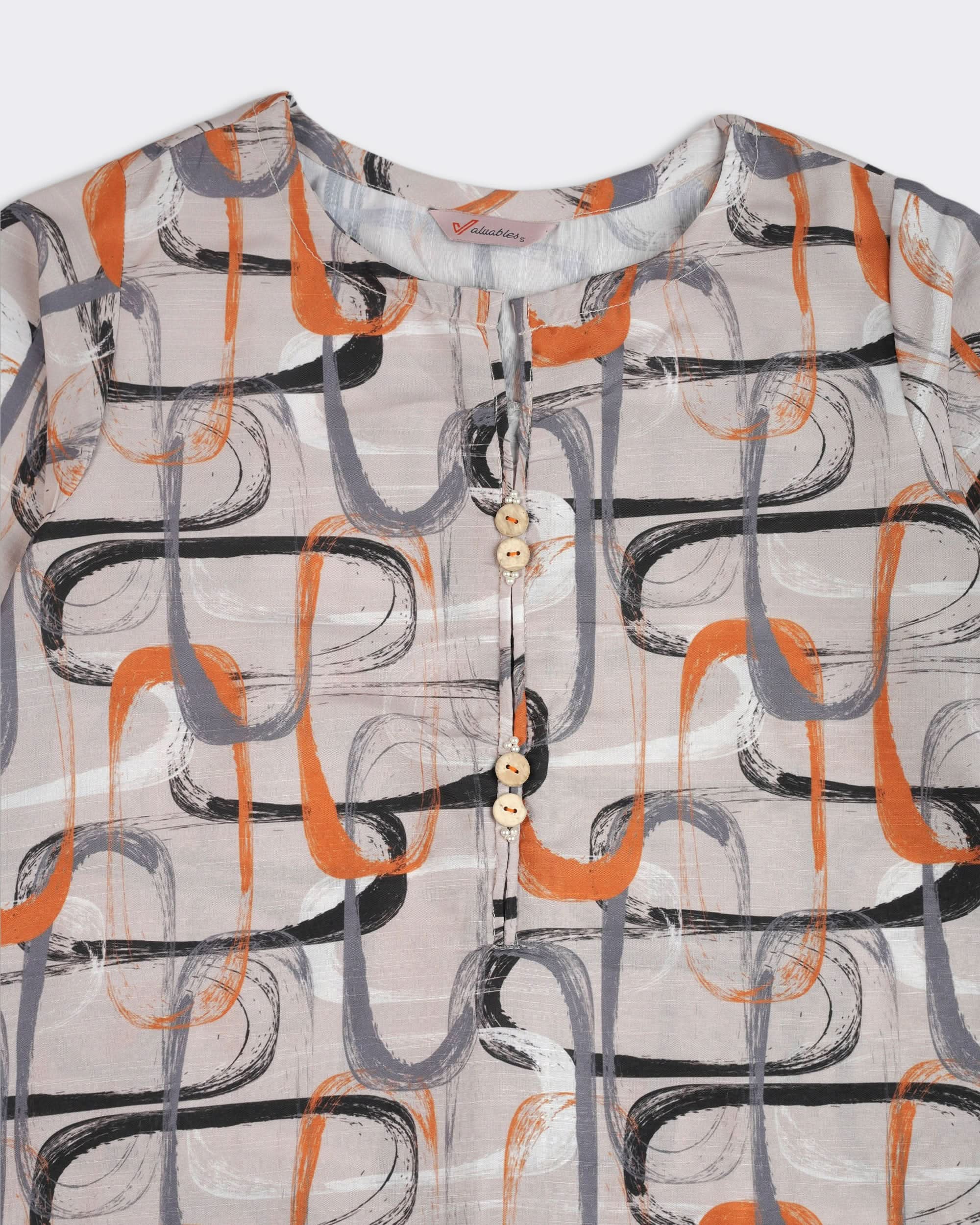 Valuables Women Slub Printed 2Pcs Suit, Women Shalwar Suits, Valuables, Chase Value
