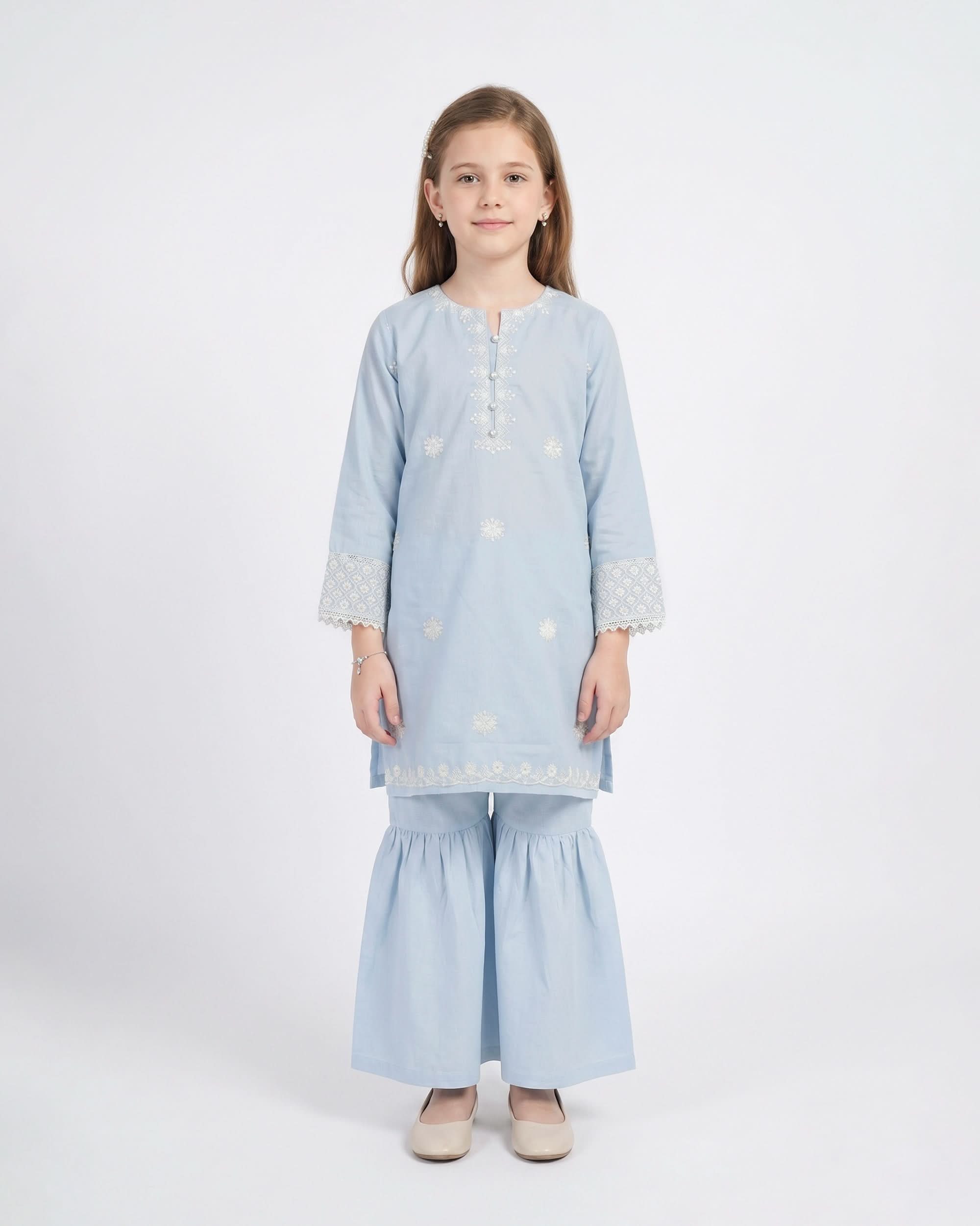Girl’s Embroidered 2Pc Suit, Girls Shalwar Kameez, Chase Value, Chase Value