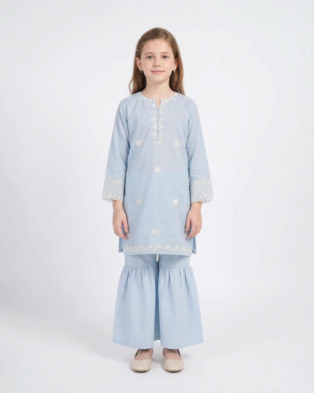 Girl’s Embroidered 2Pc Suit, Girls Shalwar Kameez, Chase Value, Chase Value