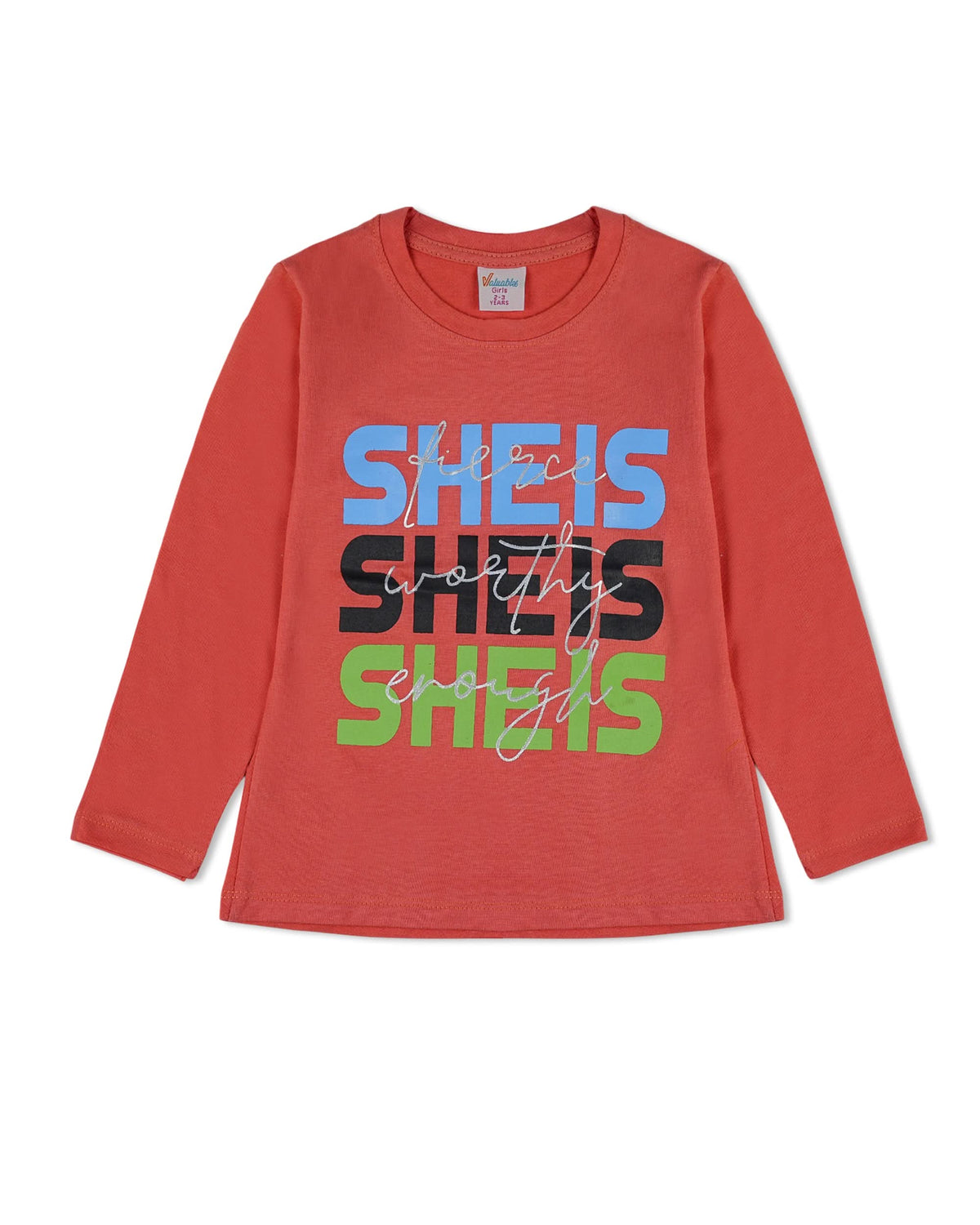 Valuables Girls Full Sleeves T-Shirt, Girls T-Shirts, Chase Value, Chase Value