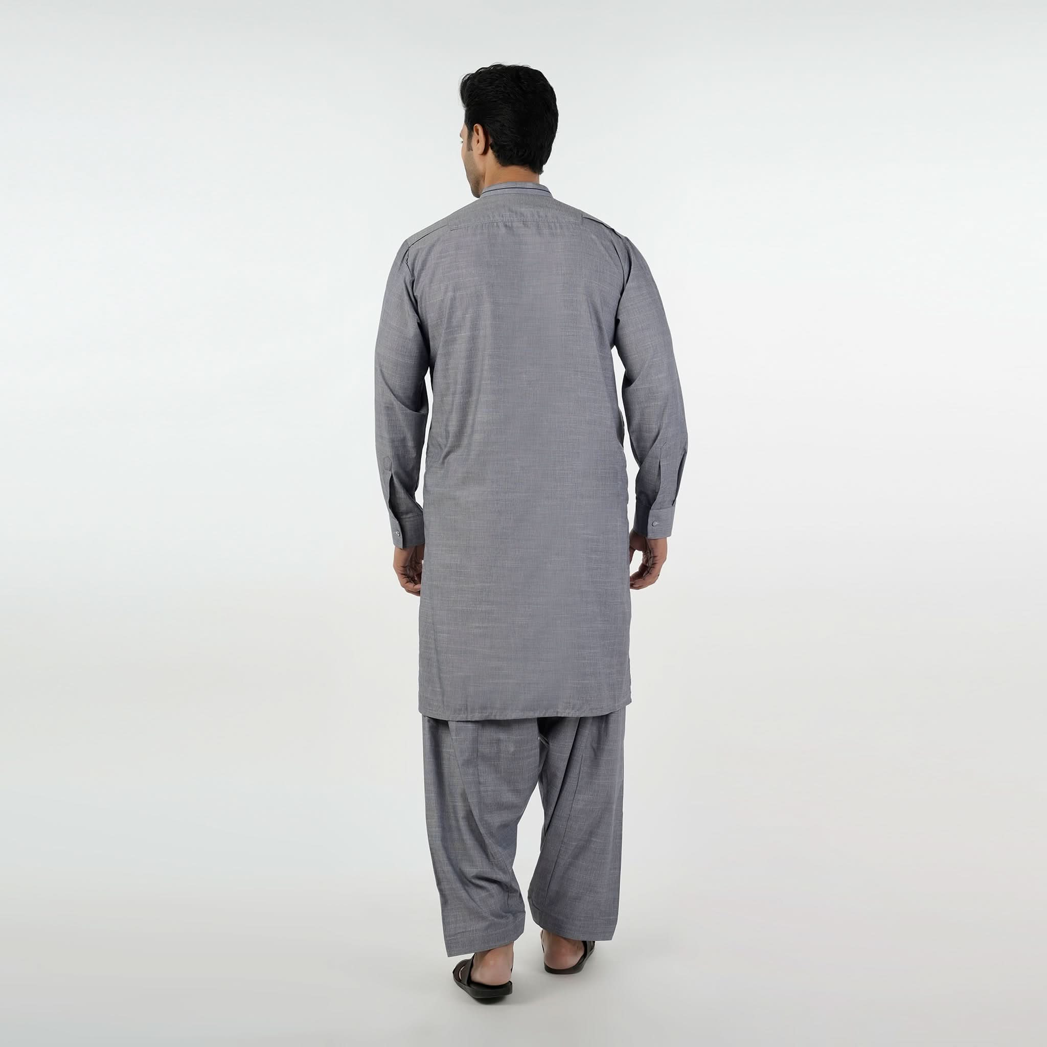 Eminent Men's Kurta Shalwar Suit - Grey, Men's Shalwar Kameez, Eminent, Chase Value