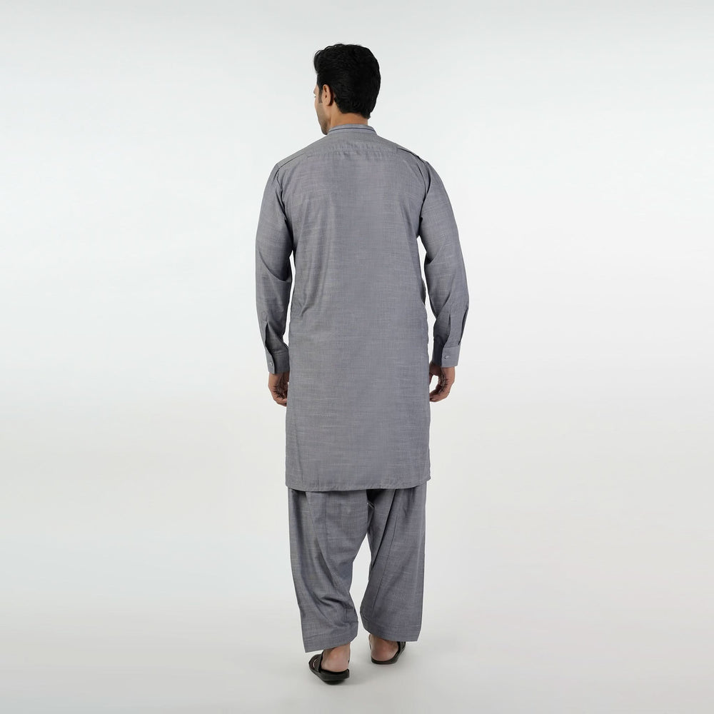 Eminent Men's Kurta Shalwar Suit - Grey, Men's Shalwar Kameez, Eminent, Chase Value