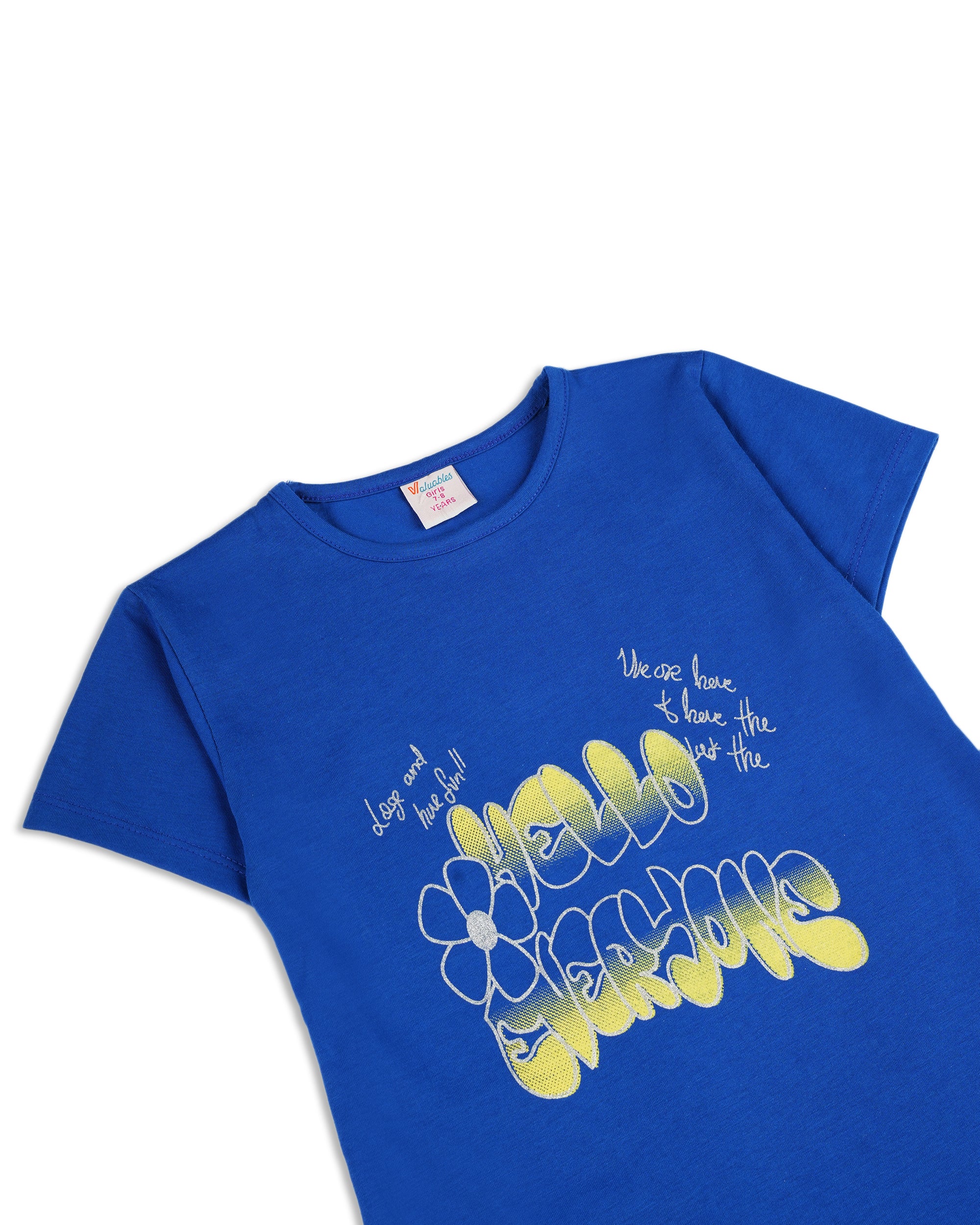 Valuables Girls' Half Sleeves T-Shirt, Girls T-Shirts, Valuables, Chase Value