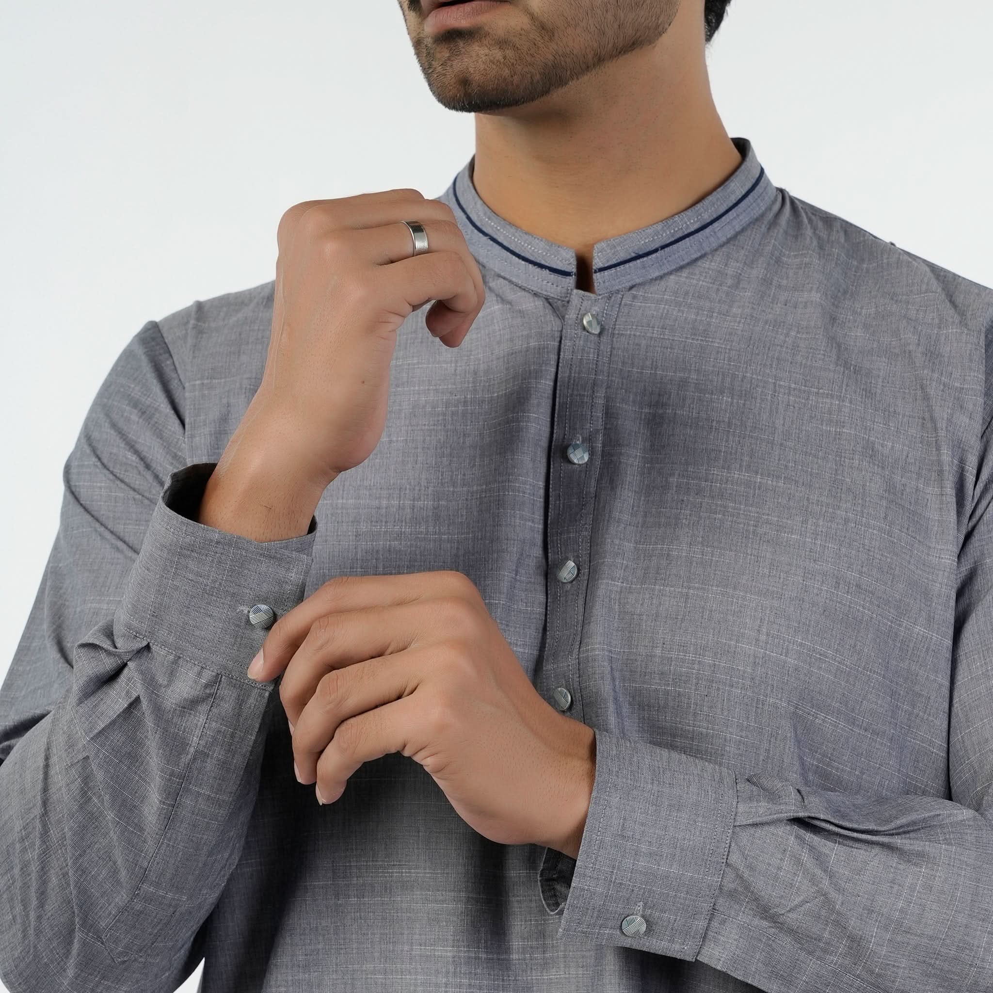 Eminent Men's Kurta Shalwar Suit - Grey, Men's Shalwar Kameez, Eminent, Chase Value