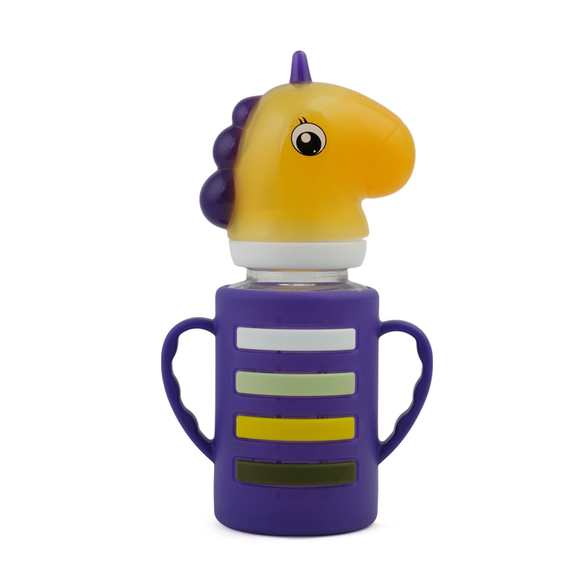 Yes Glass Bottle 120ml - Dark Purple, Tiffin Boxes & Bottles, Chase Value, Chase Value