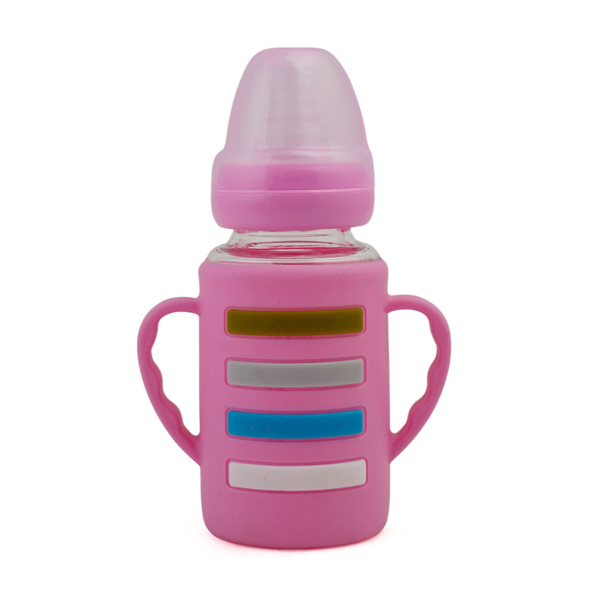 Yes Glass Bottle 120ml - Pink, Tiffin Boxes & Bottles, Chase Value, Chase Value