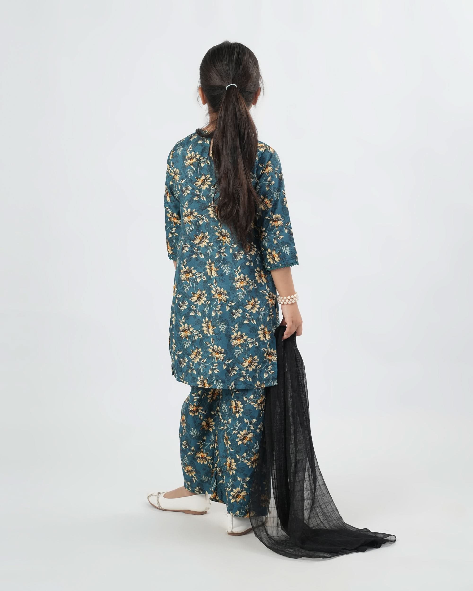 Valuables Girl’s 3PCS Suit, Girls Shalwar Kameez, Chase Value, Chase Value