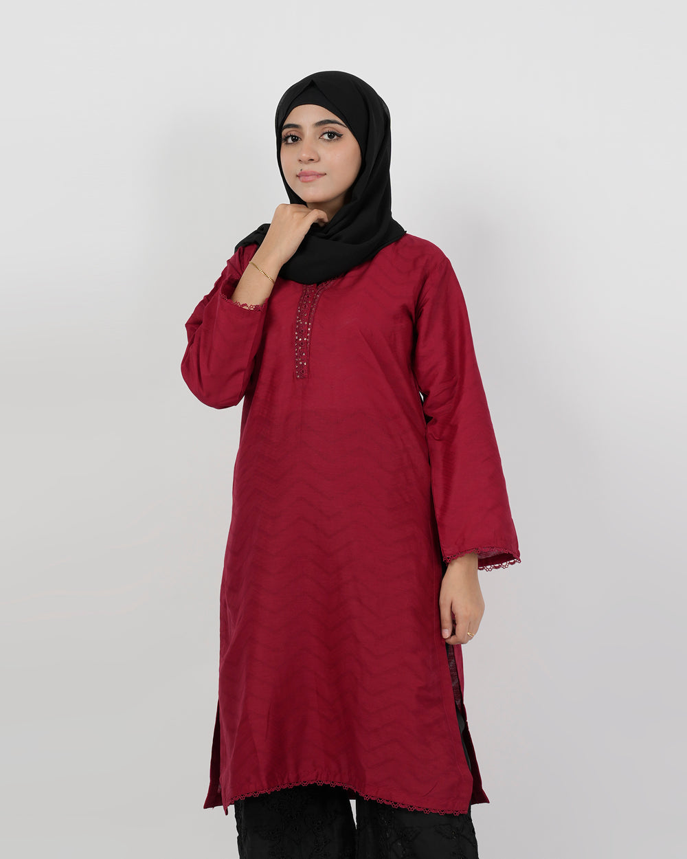 Valuables Women Jacquard Kurti, Women Ready Kurtis, Chase Value, Chase Value