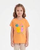 Girls' Printed Half Sleeves T-Shirt