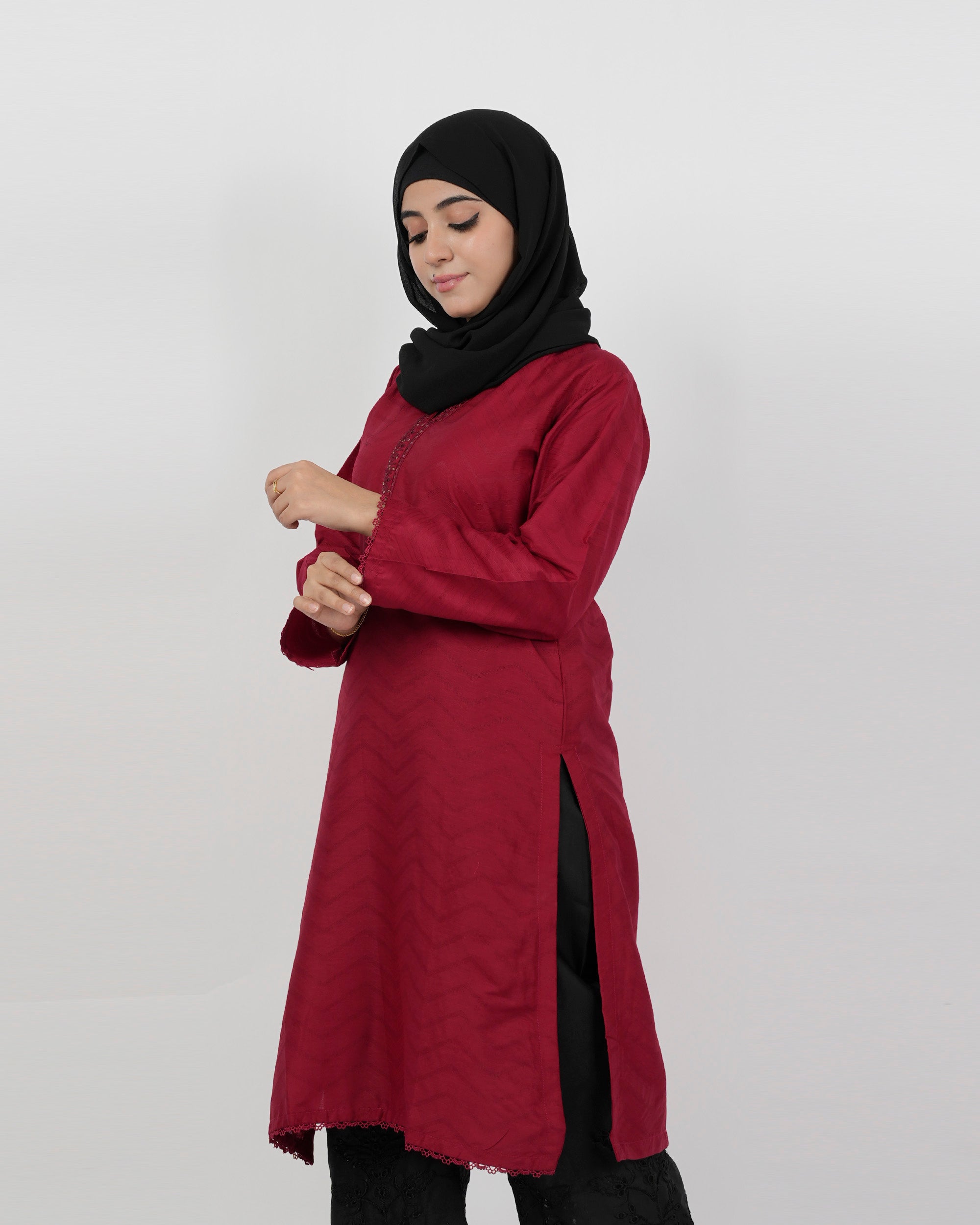 Valuables Women Jacquard Kurti, Women Ready Kurtis, Chase Value, Chase Value