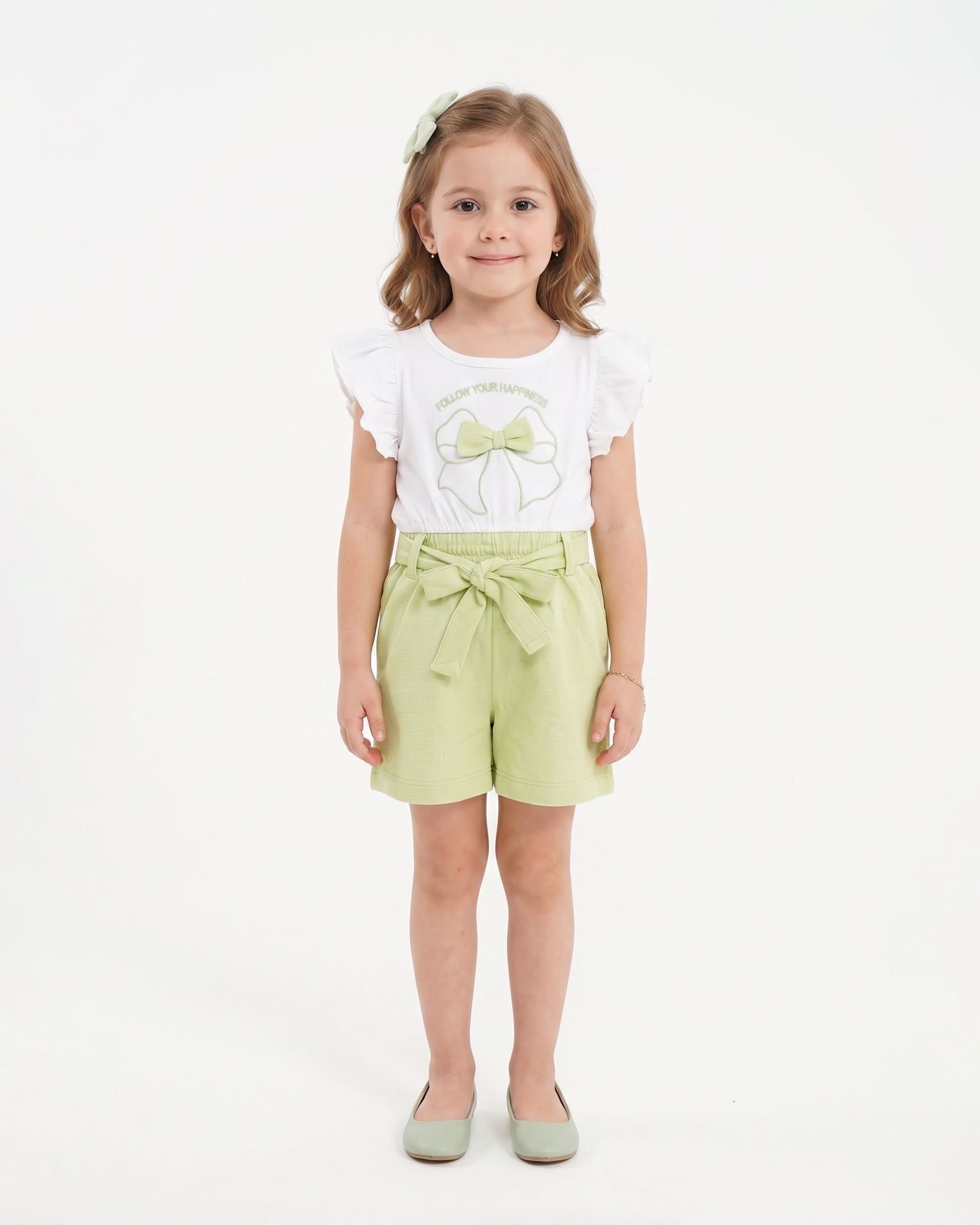 Eminent Girls' Graphic Textured Jumpsuit, Girls Half Sleeves Suit, Eminent, Chase Value