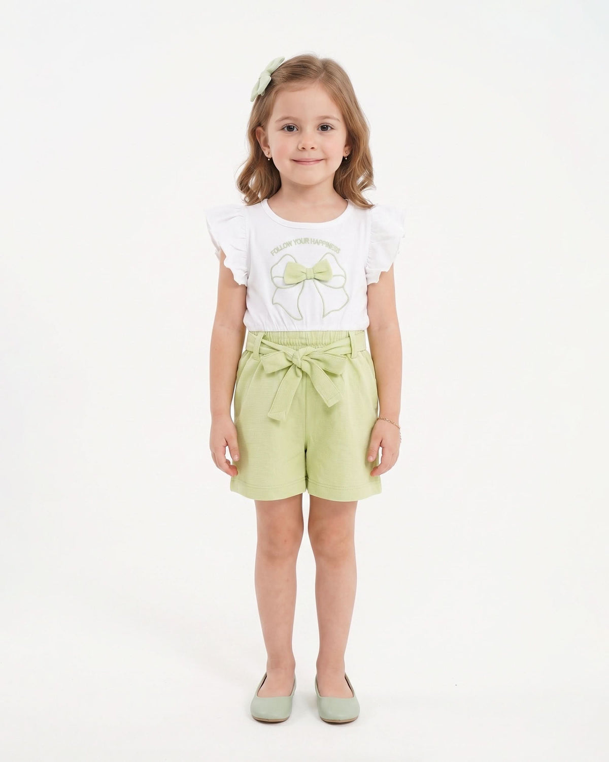 Eminent Girls' Graphic Textured Jumpsuit, Girls Half Sleeves Suit, Eminent, Chase Value