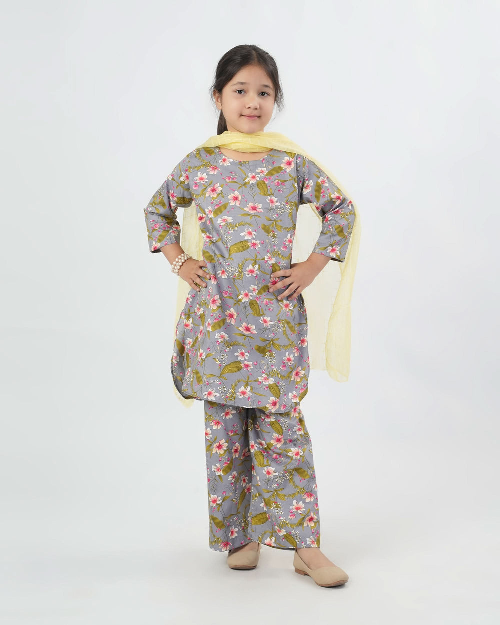 Valuables Girl’s 3PCS Suit, Girls Shalwar Kameez, Chase Value, Chase Value