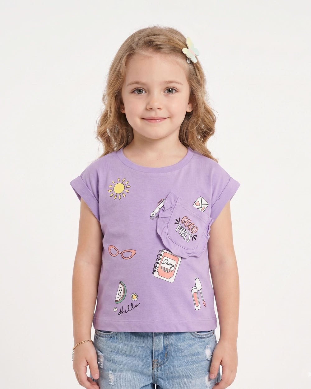 Eminent Girls' Half Sleeves T-Shirt, Girls T-Shirts, Eminent, Chase Value