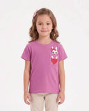 Girls' Printed Half Sleeves T-Shirt