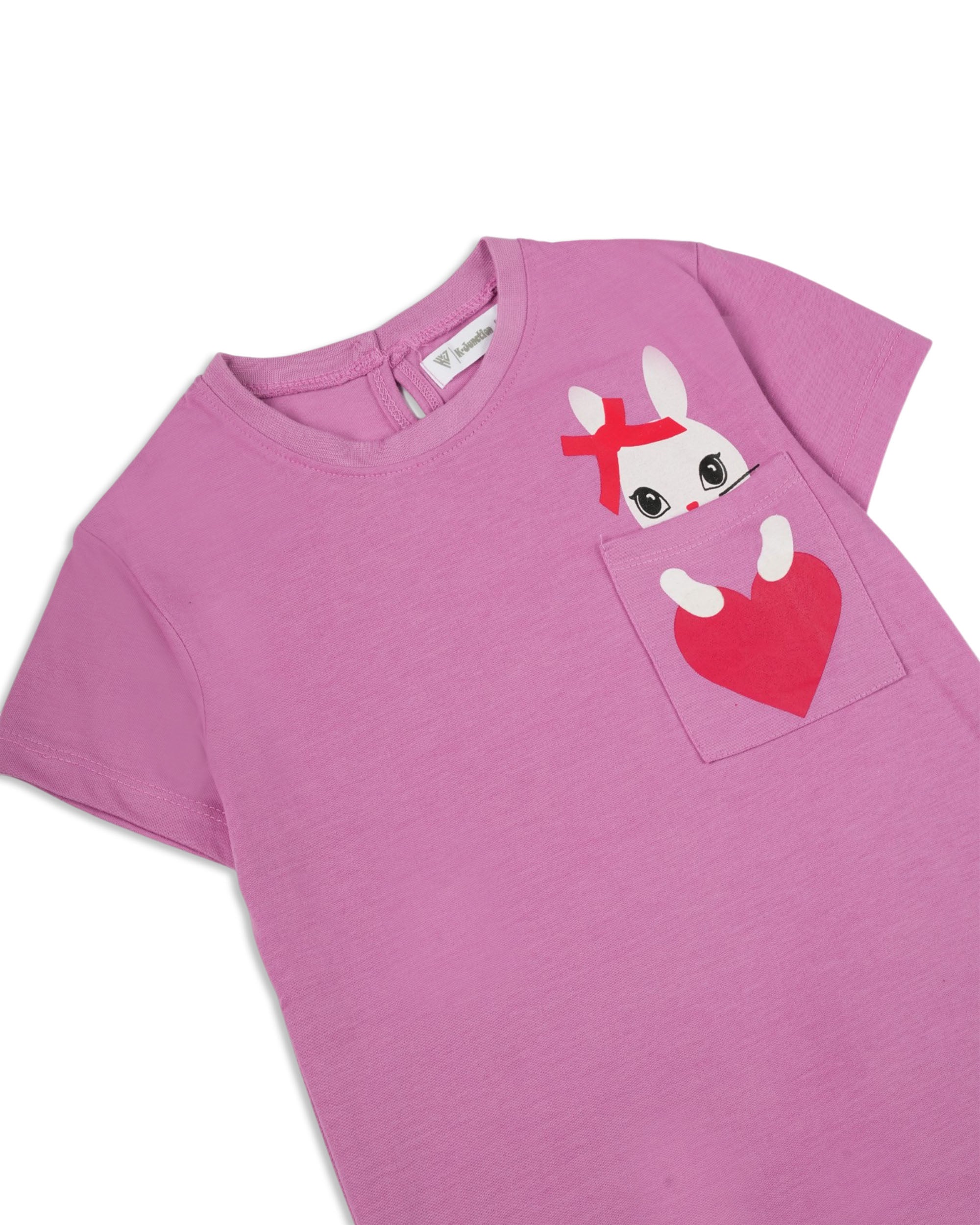 Girls' Printed Half Sleeves T-Shirt