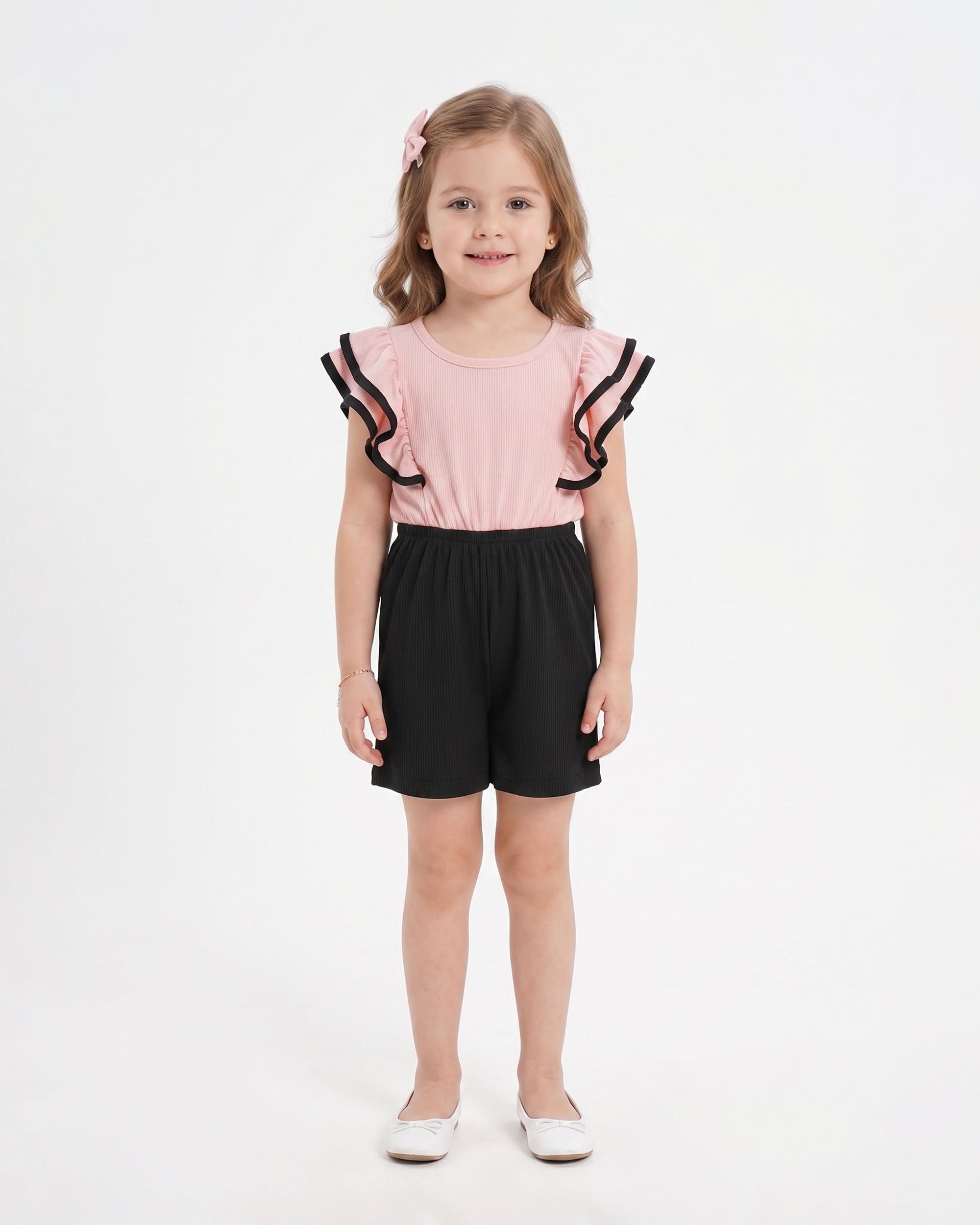 Eminent Girls' Solid Jersey Jumpsuit, Girls Half Sleeves Suit, Eminent, Chase Value