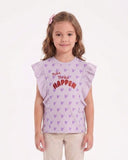 Girls' Printed Half Sleeves T-Shirt
