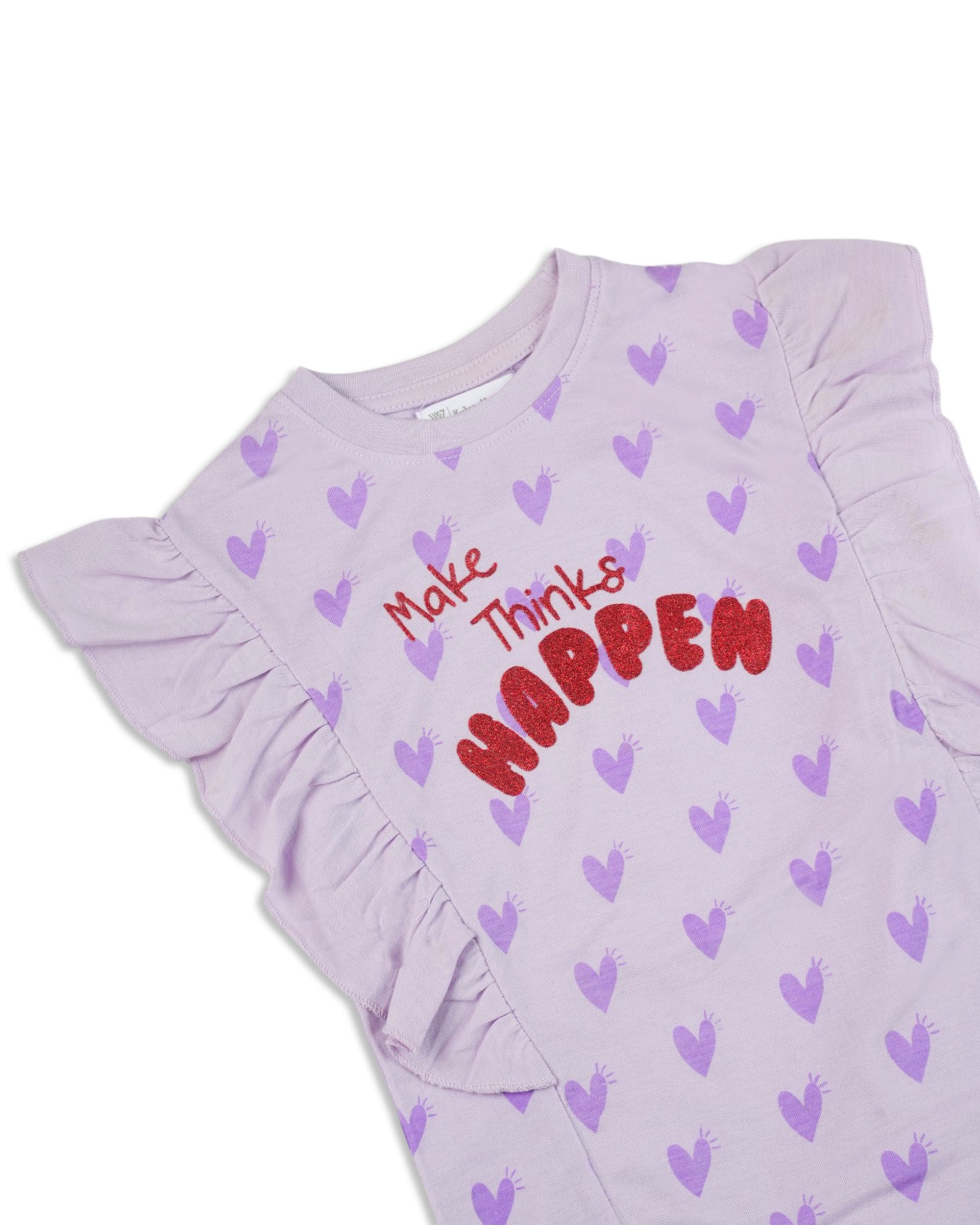 Girls' Printed Half Sleeves T-Shirt