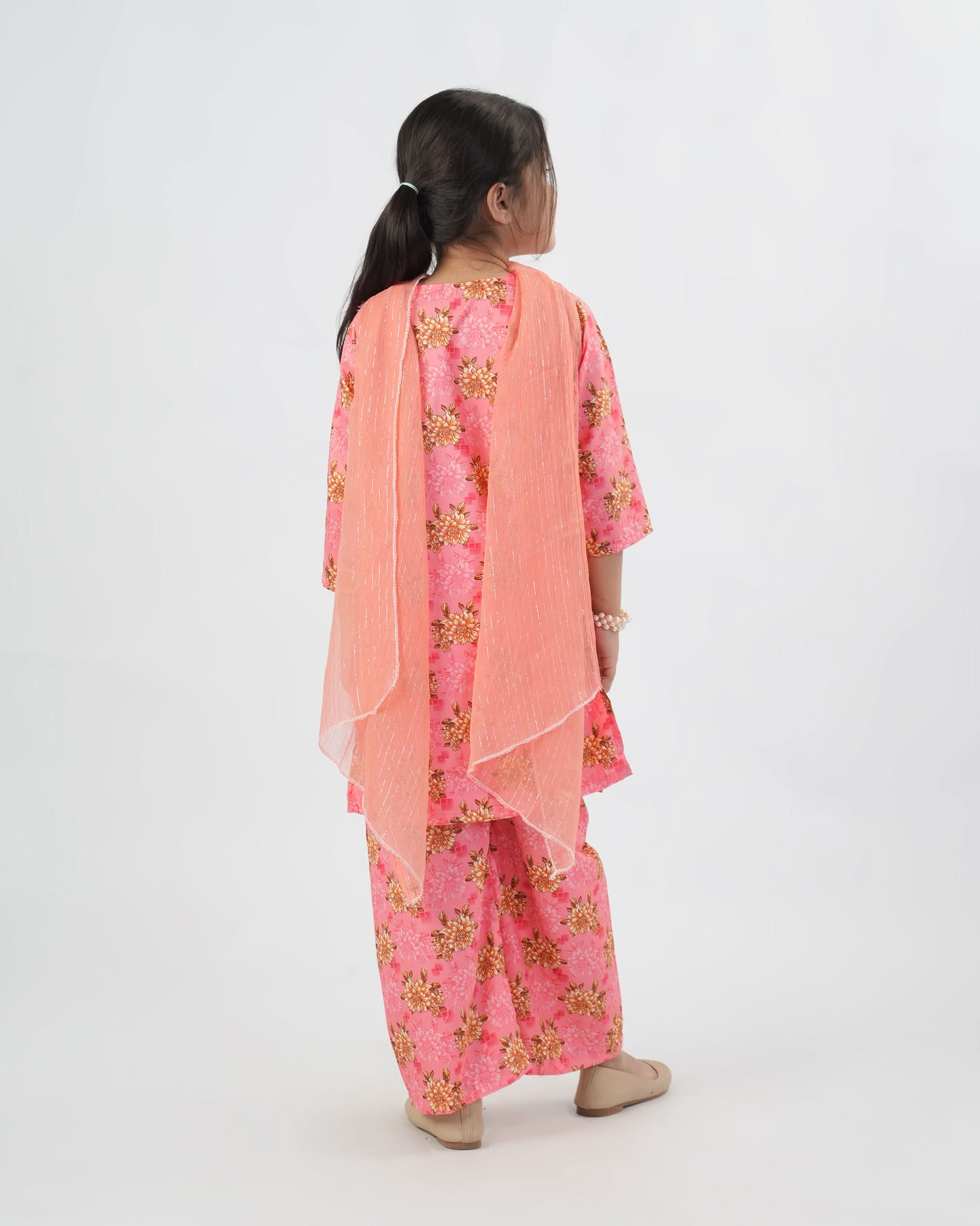Valuables Girl’s 3PCS Suit, Girls Shalwar Kameez, Chase Value, Chase Value