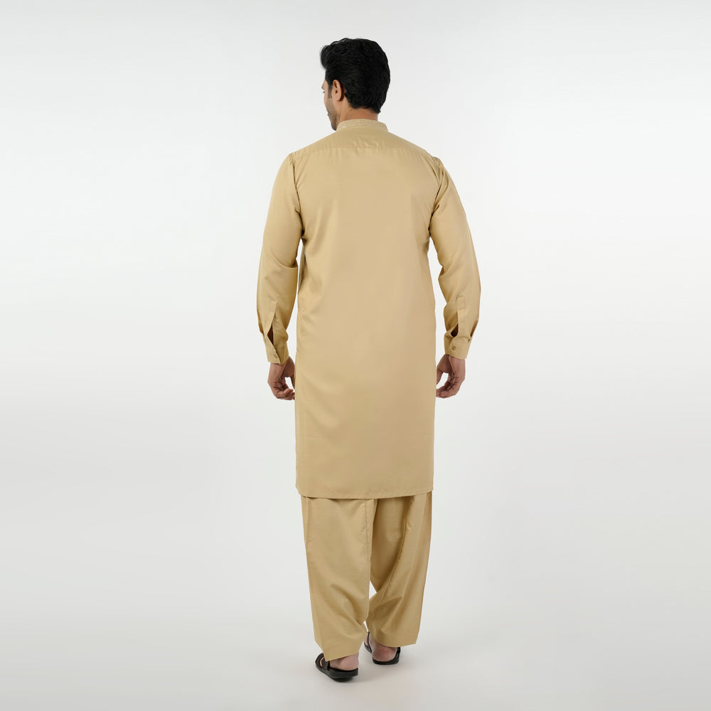 Eminent Men's Kurta Shalwar Suit - Beige, Men's Shalwar Kameez, Eminent, Chase Value