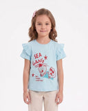 Girls' Printed Half Sleeves T-Shirt