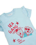 Girls' Printed Half Sleeves T-Shirt