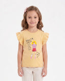 Girls' Printed Half Sleeves T-Shirt