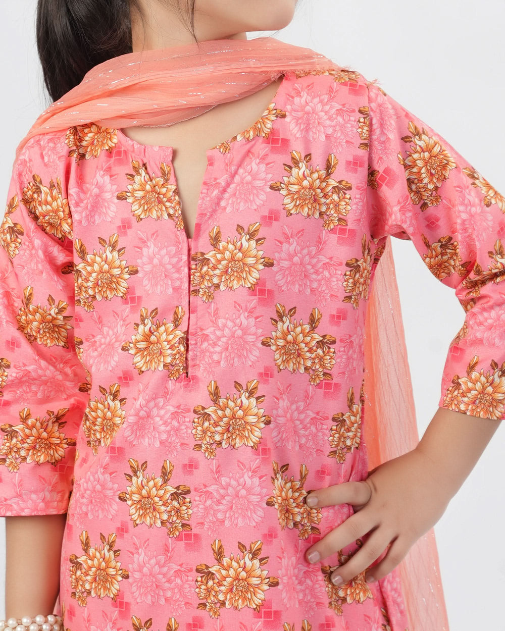 Valuables Girl’s 3PCS Suit, Girls Shalwar Kameez, Chase Value, Chase Value