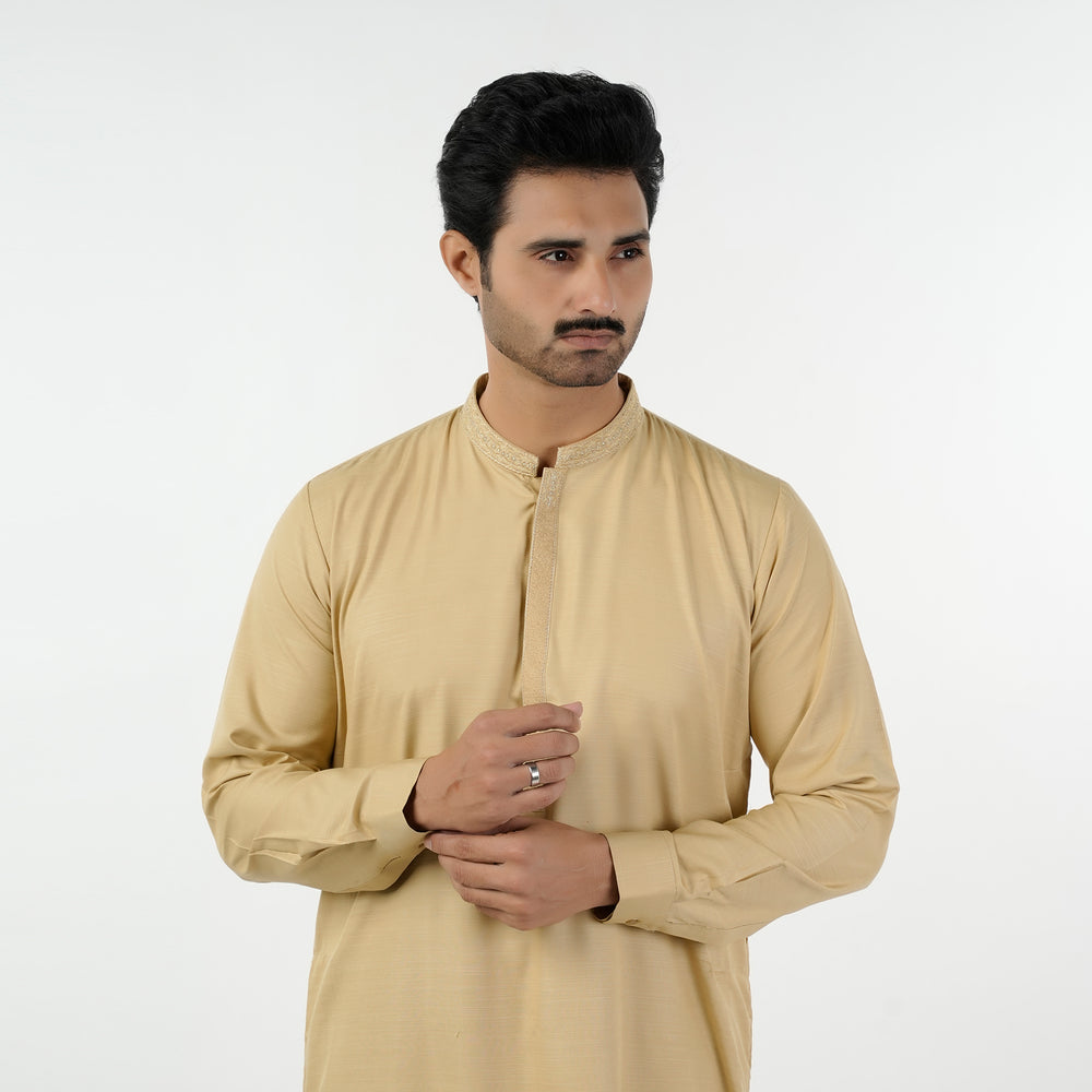 Eminent Men's Kurta Shalwar Suit - Beige, Men's Shalwar Kameez, Eminent, Chase Value