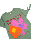 Girls' Printed Half Sleeves T-Shirt