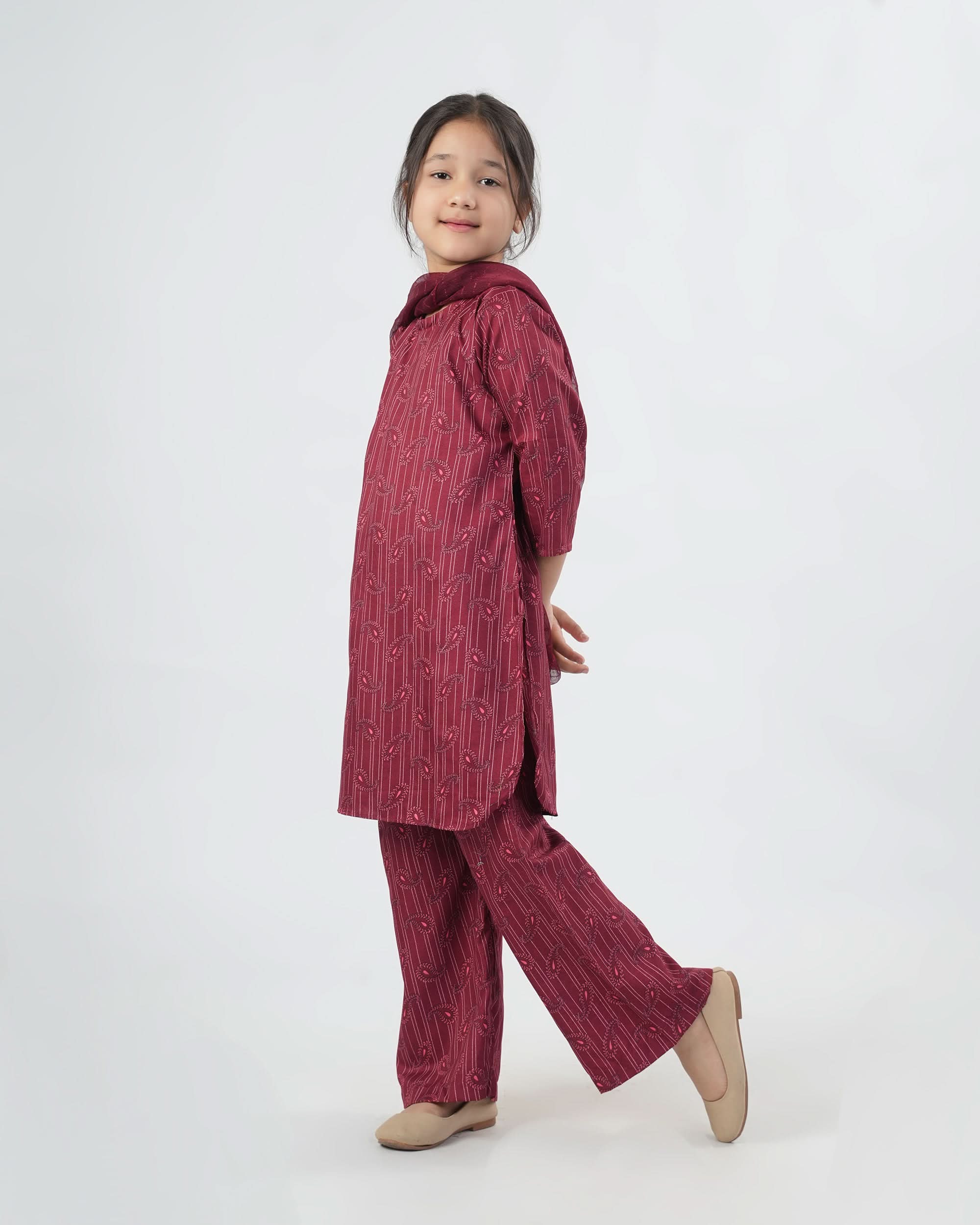 Valuables Girl’s 3PCS Suit, Girls Shalwar Kameez, Chase Value, Chase Value