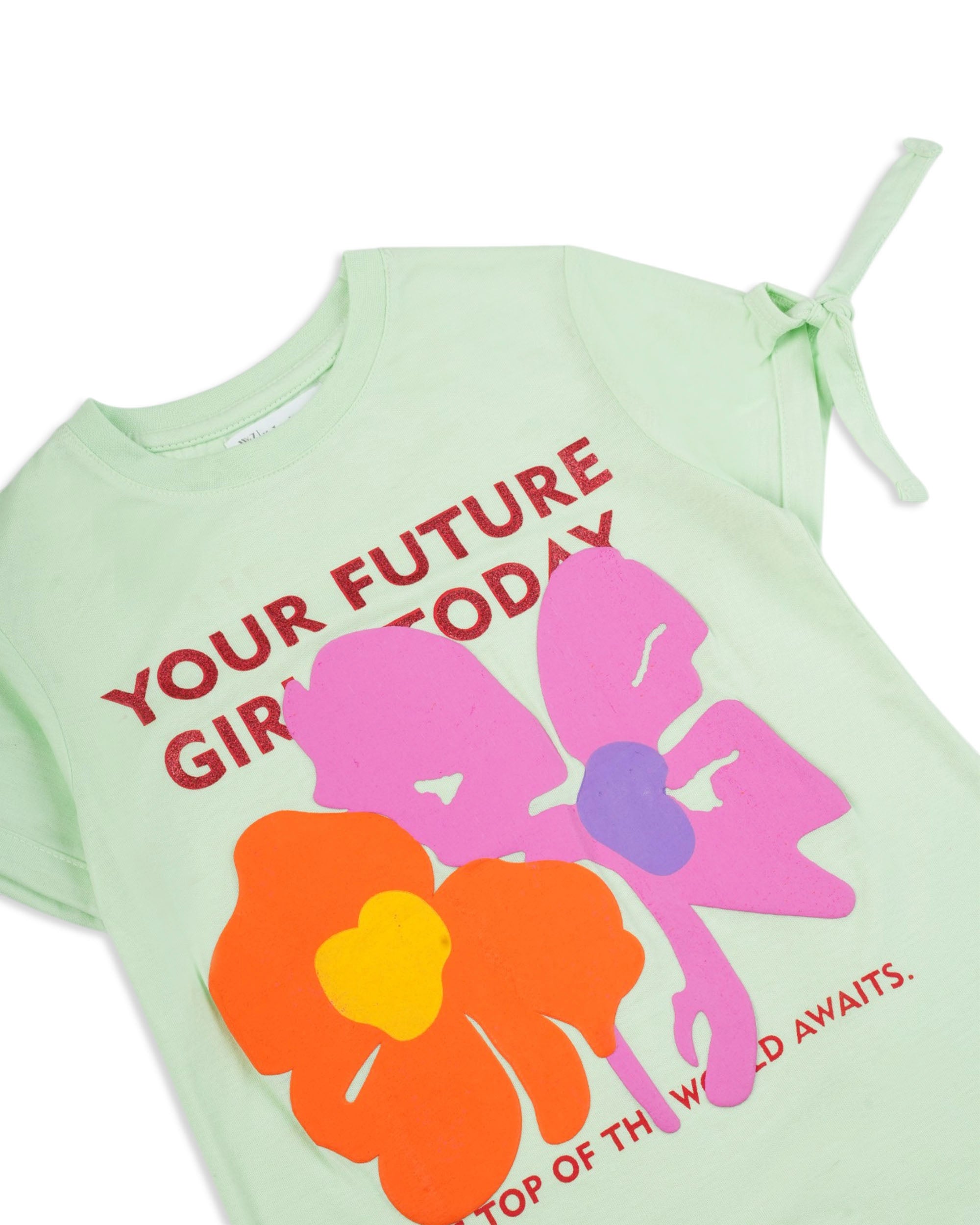 Girls' Printed Half Sleeves T-Shirt