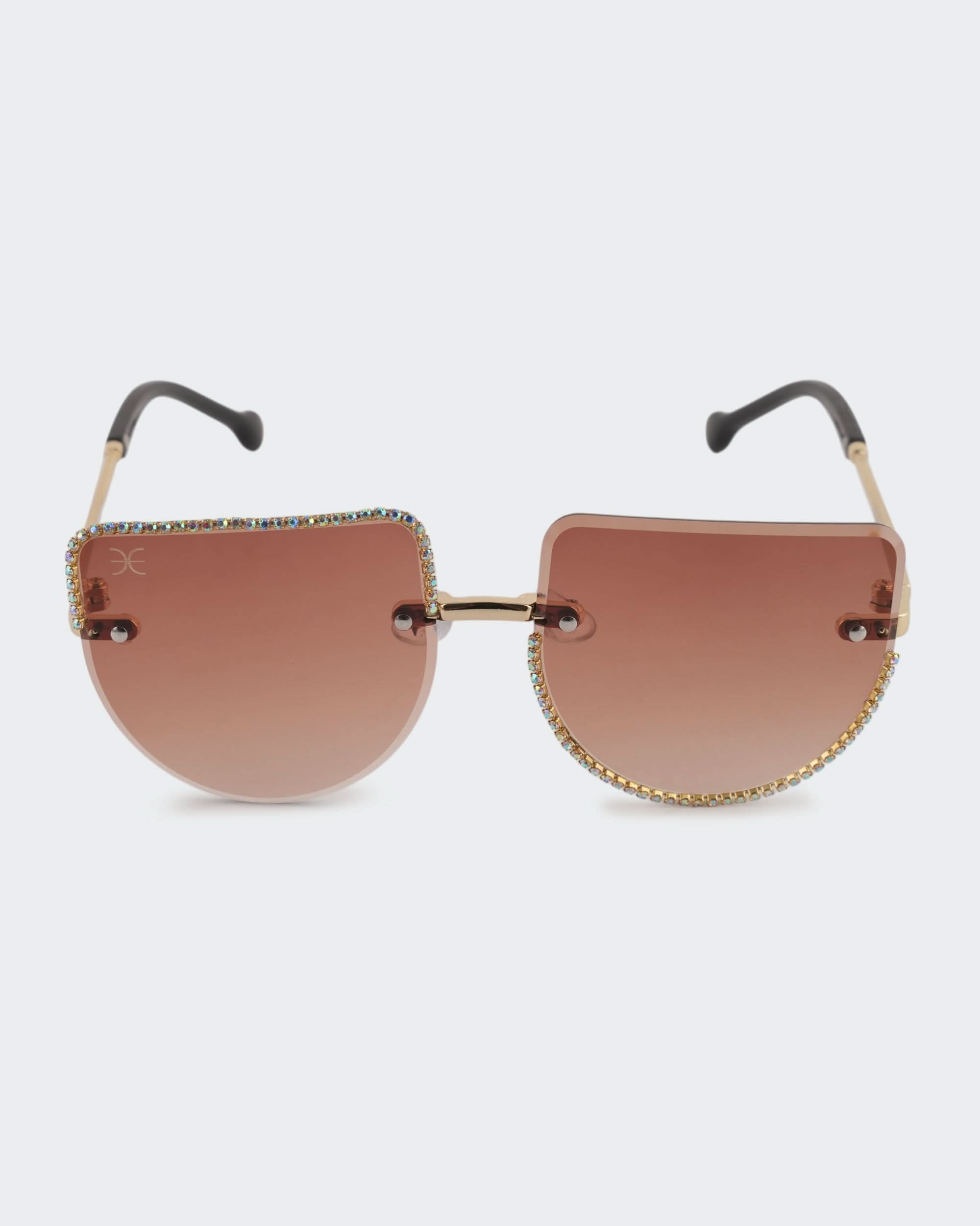Eminent Rimless Square Rhinestone Sunglasses, Girls Sunglasses, Eminent, Chase Value