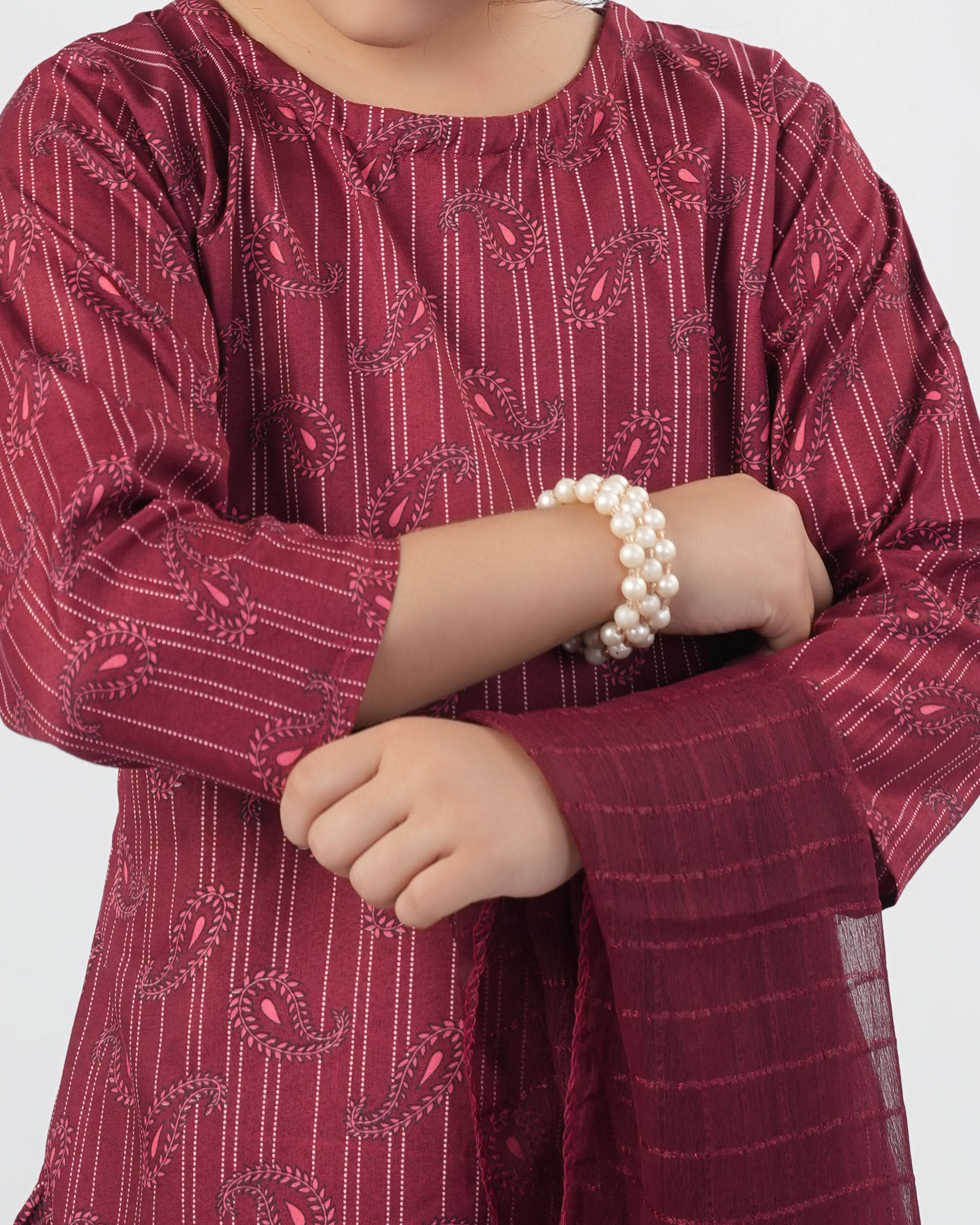 Valuables Girl’s 3PCS Suit, Girls Shalwar Kameez, Chase Value, Chase Value