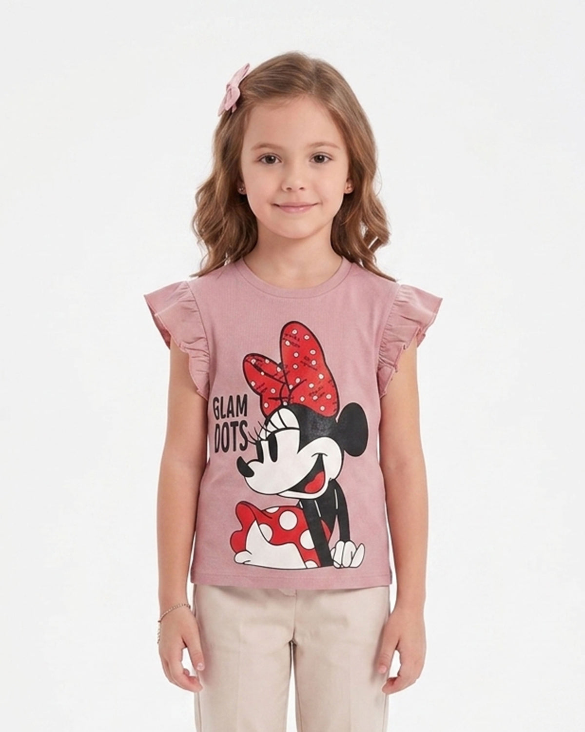 Girls' Printed Half Sleeves T-Shirt