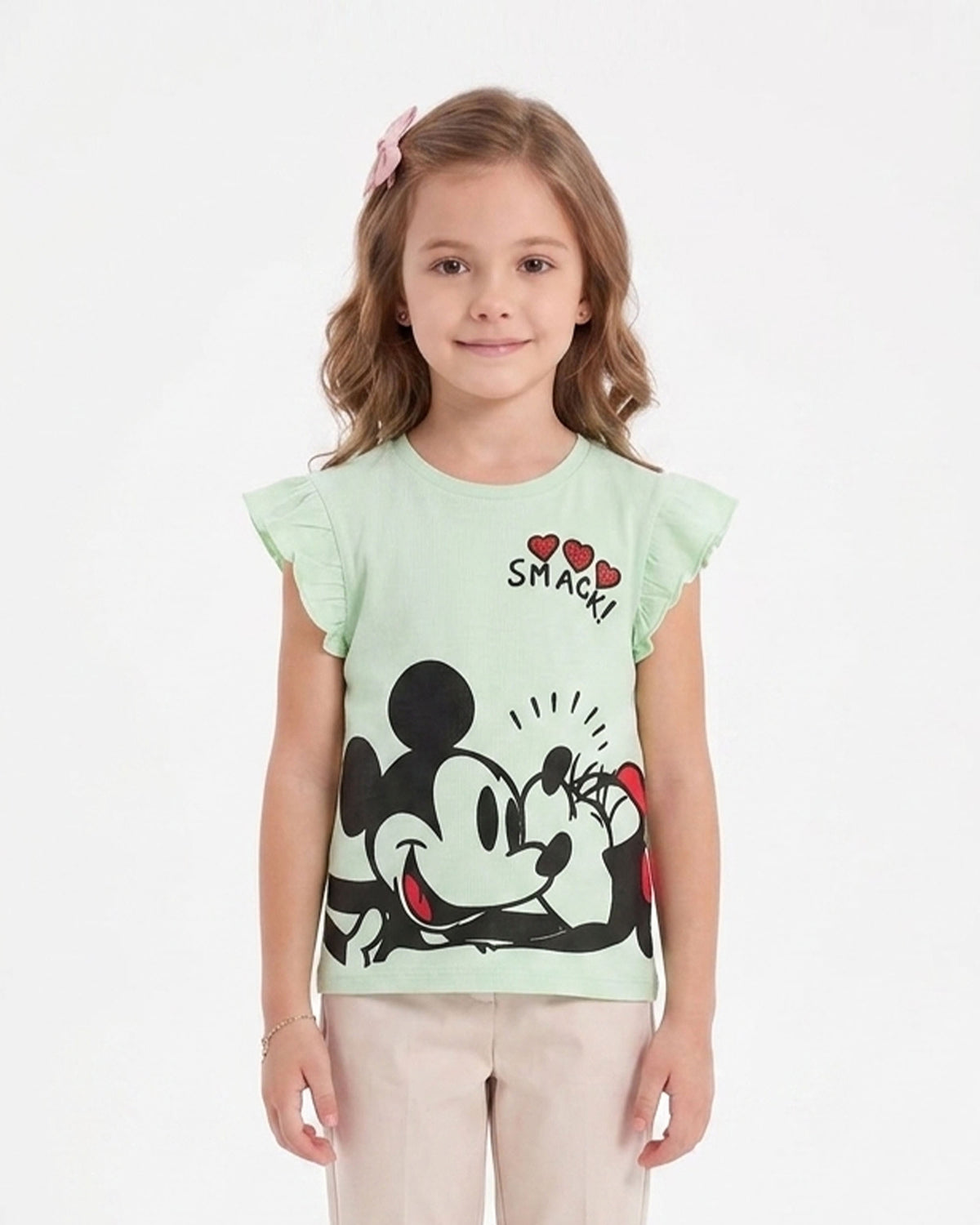 Girls' Printed Half Sleeves T-Shirt