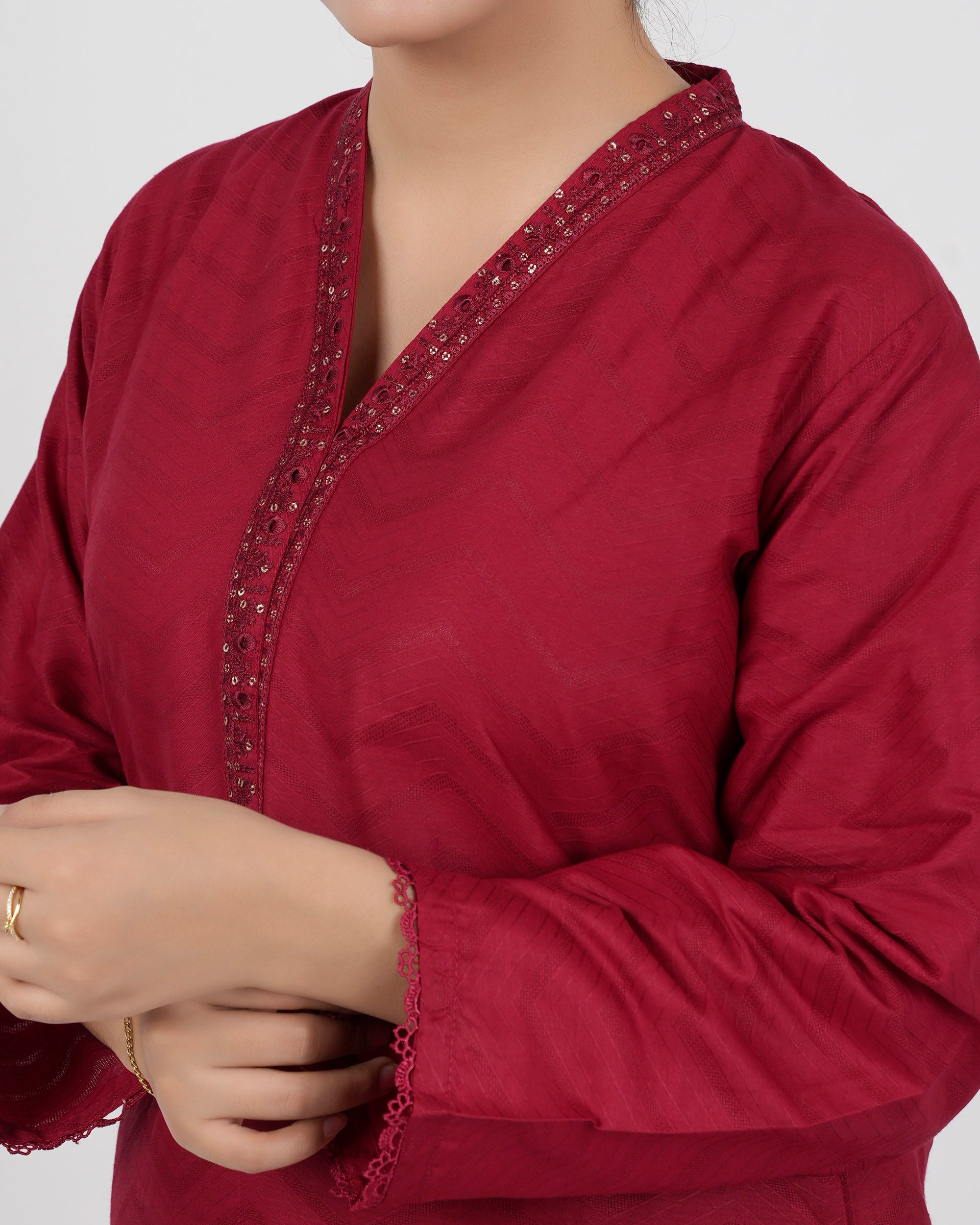 Valuables Women Jacquard Kurti, Women Ready Kurtis, Chase Value, Chase Value