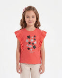 Girls' Printed Half Sleeves T-Shirt