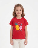 Girls' Printed Half Sleeves T-Shirt
