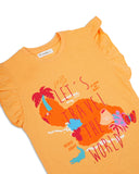 Girls' Printed Half Sleeves T-Shirt