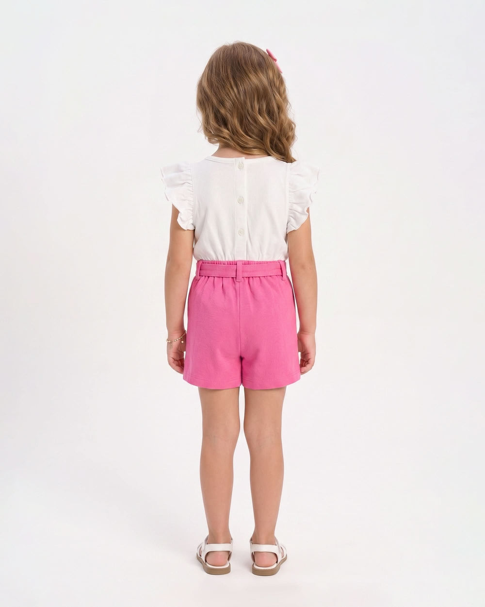 Eminent Girls' Graphic Textured Jumpsuit, Girls Half Sleeves Suit, Eminent, Chase Value