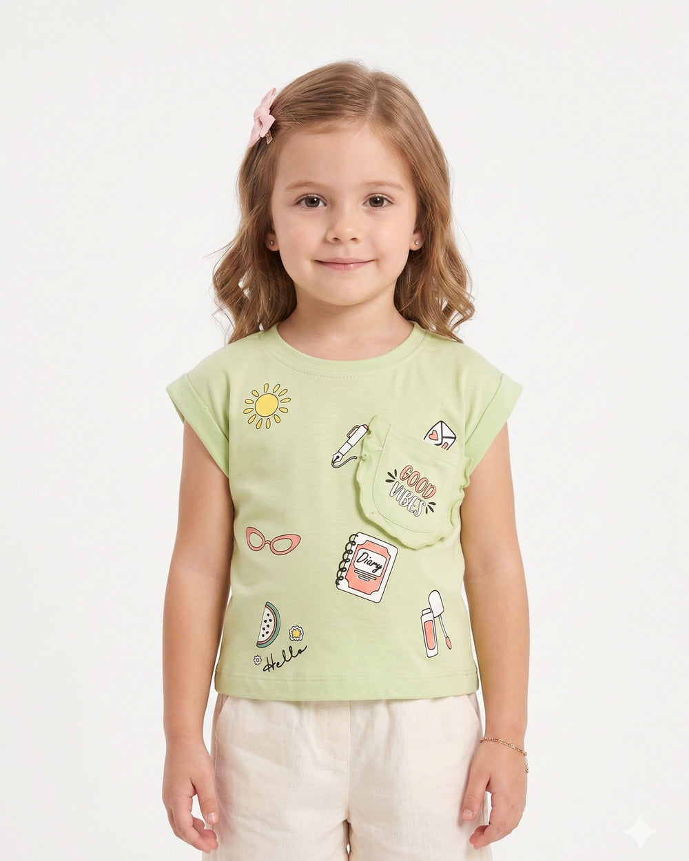 Eminent Girls' Half Sleeves T-Shirt, Girls T-Shirts, Eminent, Chase Value