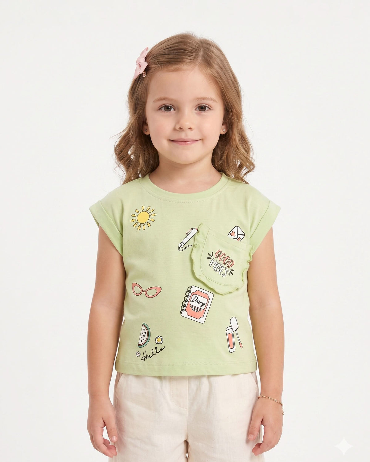 Eminent Girls' Half Sleeves T-Shirt, Girls T-Shirts, Eminent, Chase Value