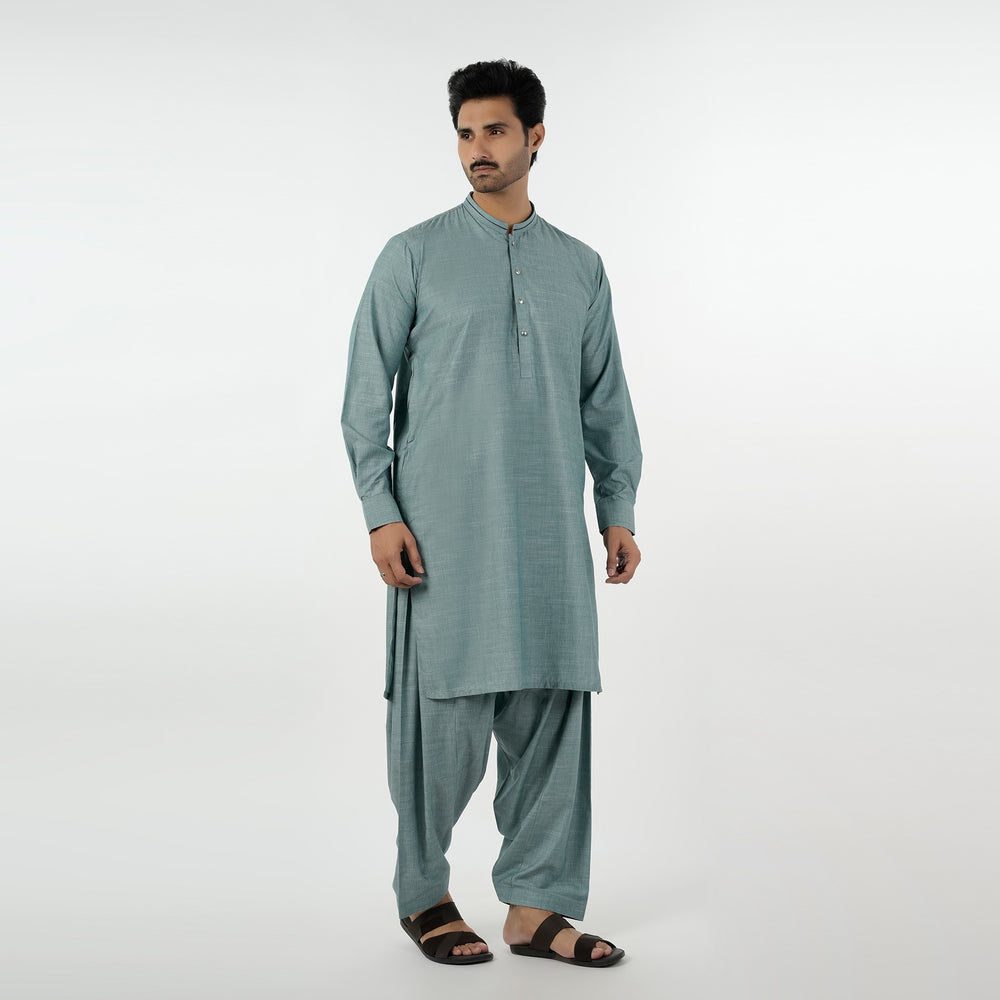 Eminent Men's Kurta Shalwar Suit - Green, Men's Shalwar Kameez, Eminent, Chase Value