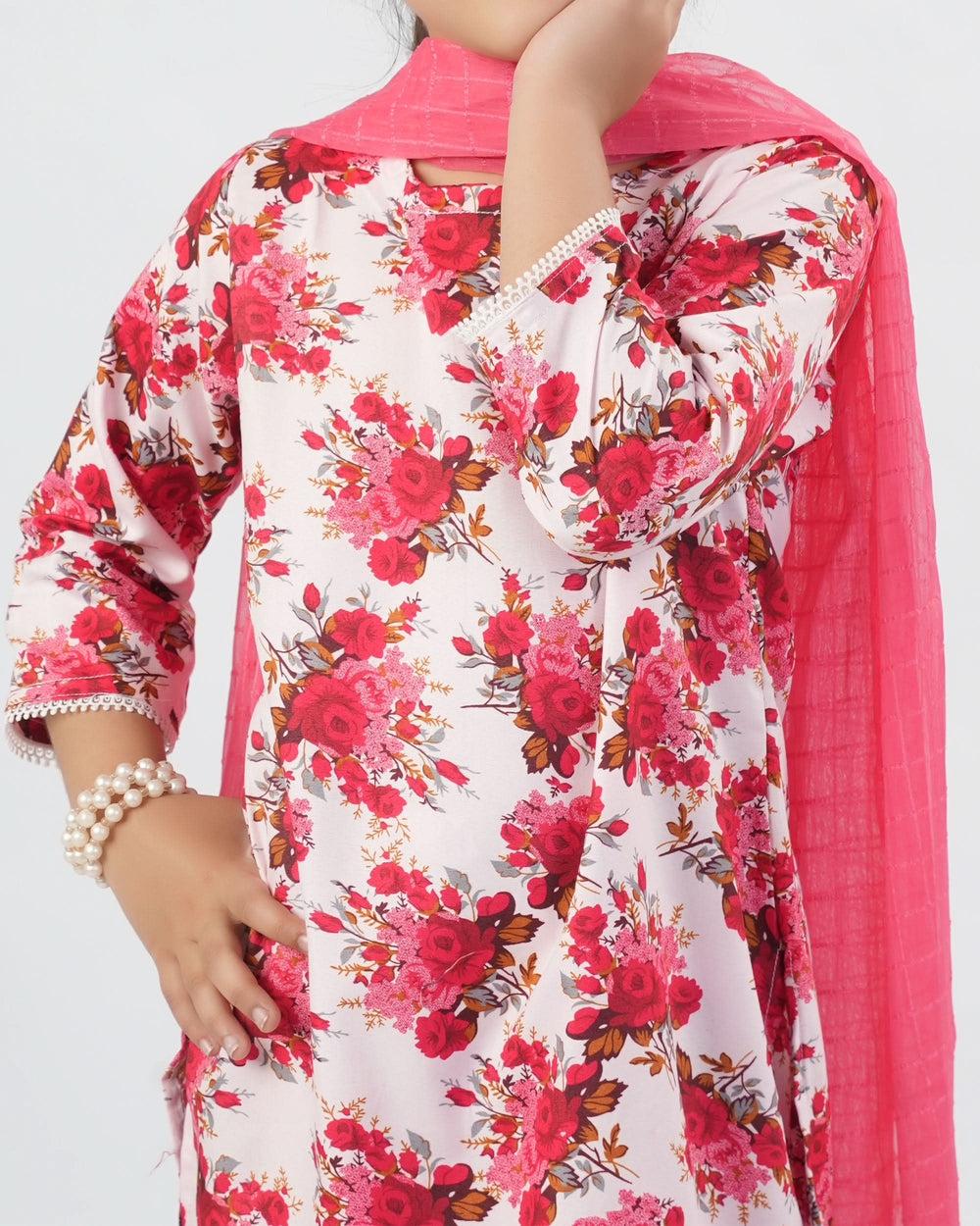 Valuables Girl’s 3PCS Suit, Girls Shalwar Kameez, Chase Value, Chase Value