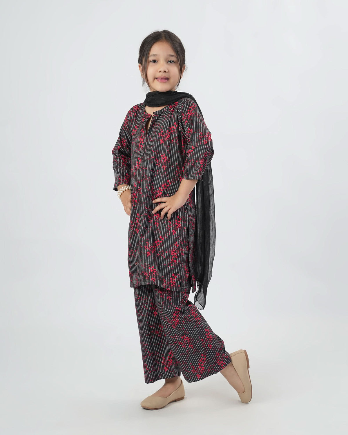 Valuables Girl’s 3PCS Suit, Girls Shalwar Kameez, Chase Value, Chase Value